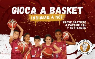 Scopri il basket con noi – prove gratuite tutto il mese di settembre